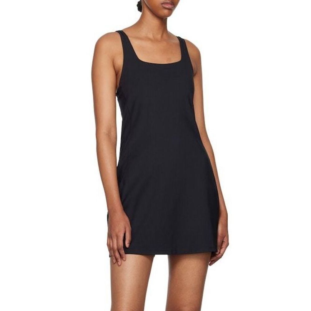 NEW Girlfriend Collective Midnight Tommy Dress - Black Small